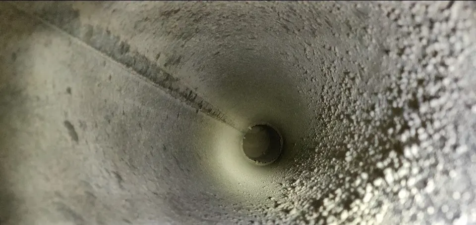 Dryer vent cleaning - lint removed